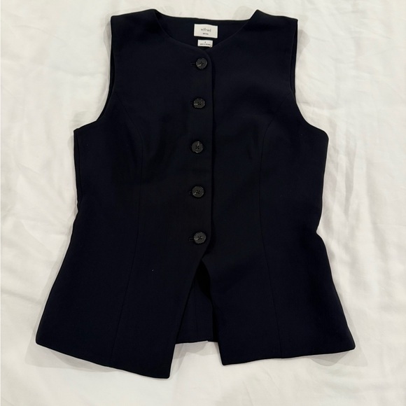 Wilfred Tops - Wilfred Aritzia Black Regal Vest